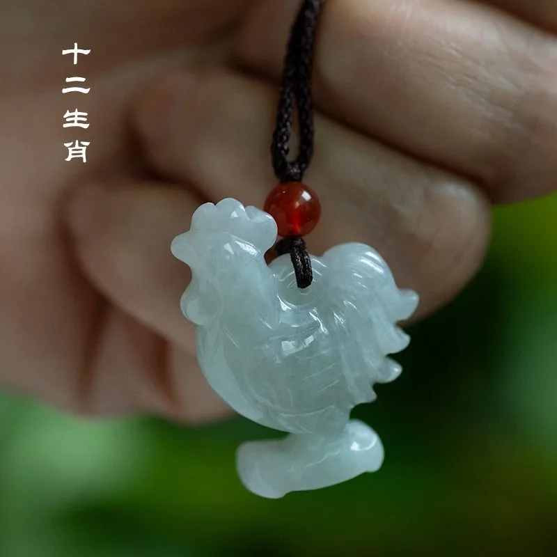 Necklaces - الطبيعية الزمرد الصينية ثلاثة الأبعاد زودياك