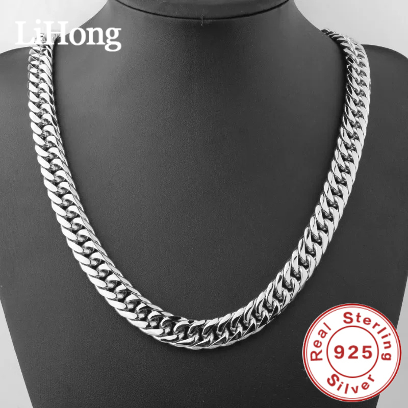 Cuban Link Chain 12Mm - سلسلة كوبان من الفضة الإسترليني عيار