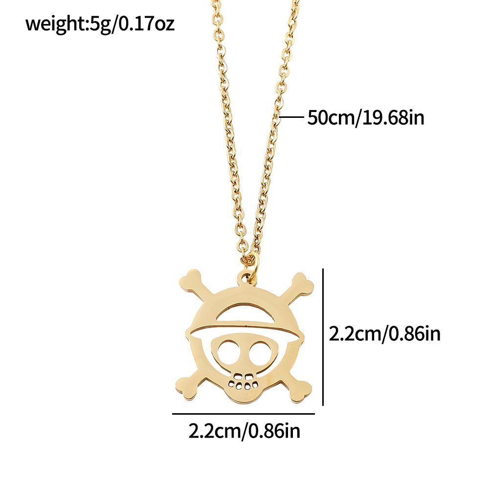 قلادة بتصميم جمجمة أنمي مجوفة  - مراجعة Anime Pendant Necklace وسعره