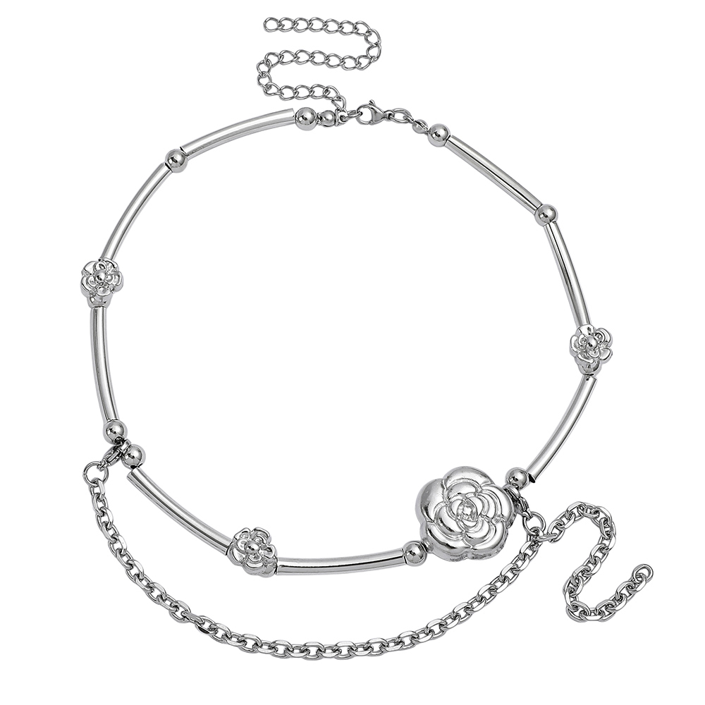 قلادة كاميليا بتصميم Y2K، لون  - مراجعة Layered Pendant Necklace Aesthetic وسعره